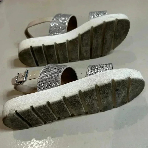 Aldo sparkly rhinestone sandals  Women’s Size 7 US Eliraviel nude shoe - Picture 6 of 11